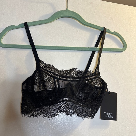 Thistle and Spire Black Lace Bralette - Picture 3 of 5
